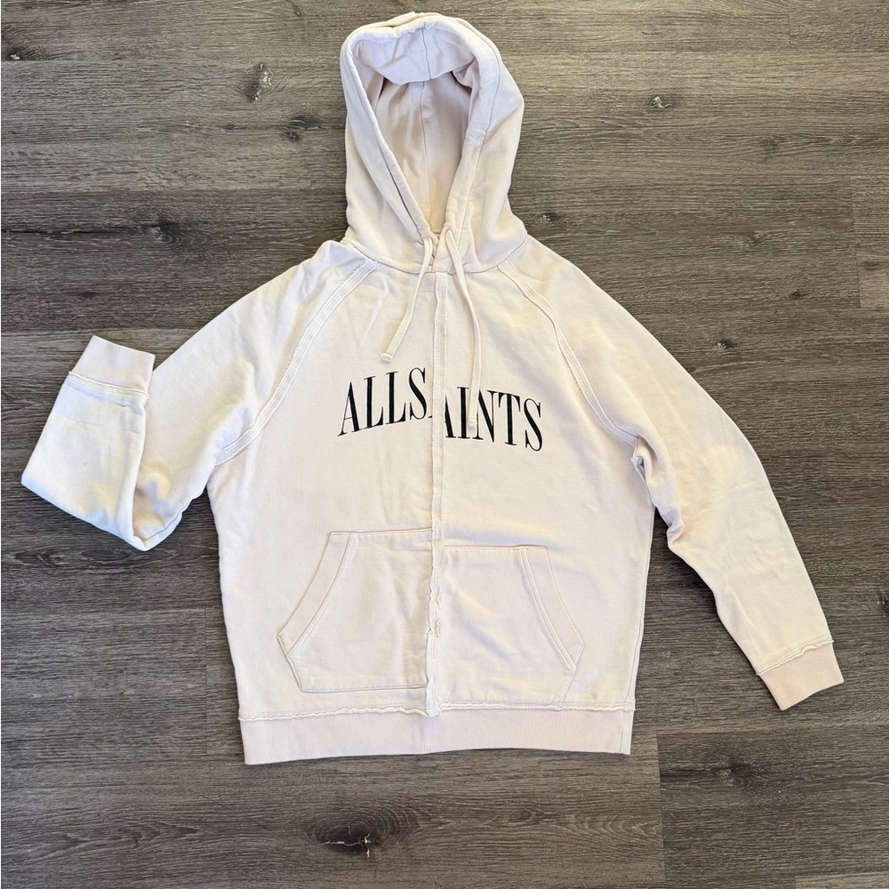 All Saints Light Beige Hoodie